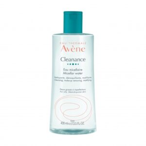 Avène. Cleanance Eau Micellaire. Nettoyante matifiante peaux mixte, grasse à imperfections ou à tendance acneique;