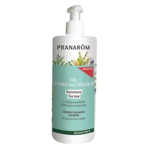 Pranarôm Gel hydroalcoolique 70°+Ravintsara tea tree, 500ml