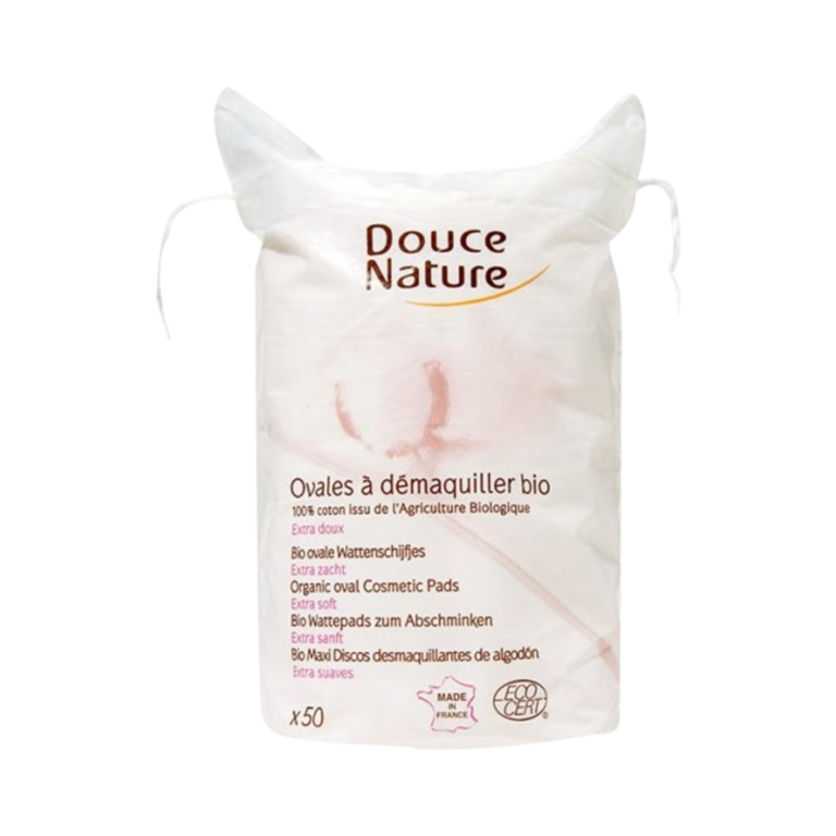 DOUCE NATURE Ovales à Démaquiller Bio Extra Doux, 50 unités