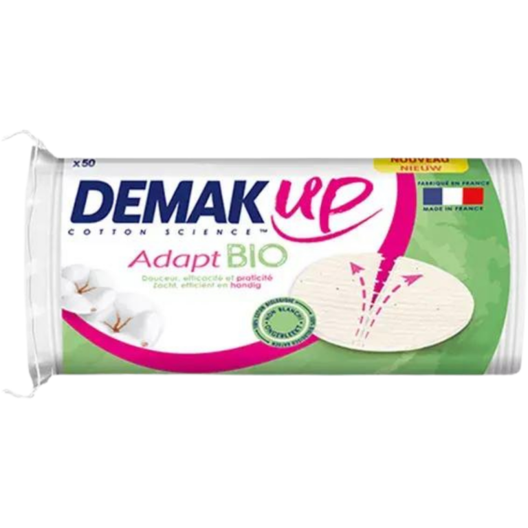 Demak'Up Cotons démaquillants adapt Bio, 50 unités